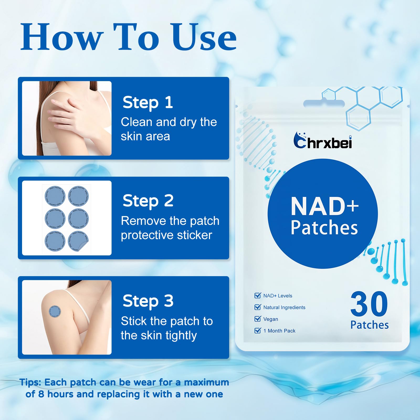 Formule végan à base de plantes NAD+ Chrxbei