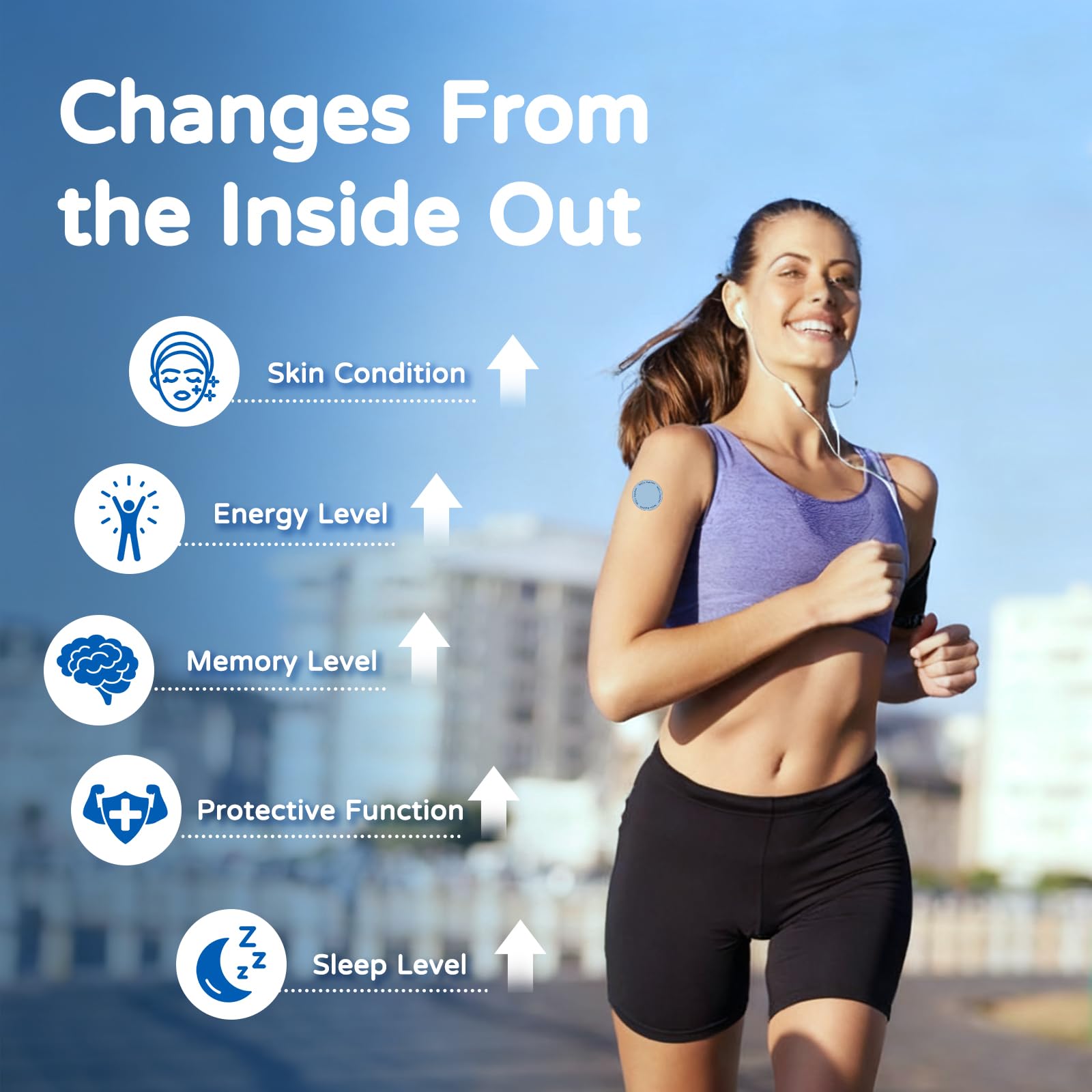 Chrxbei NAD+Patch – usage-sans-effort pour un mode de vie actif.