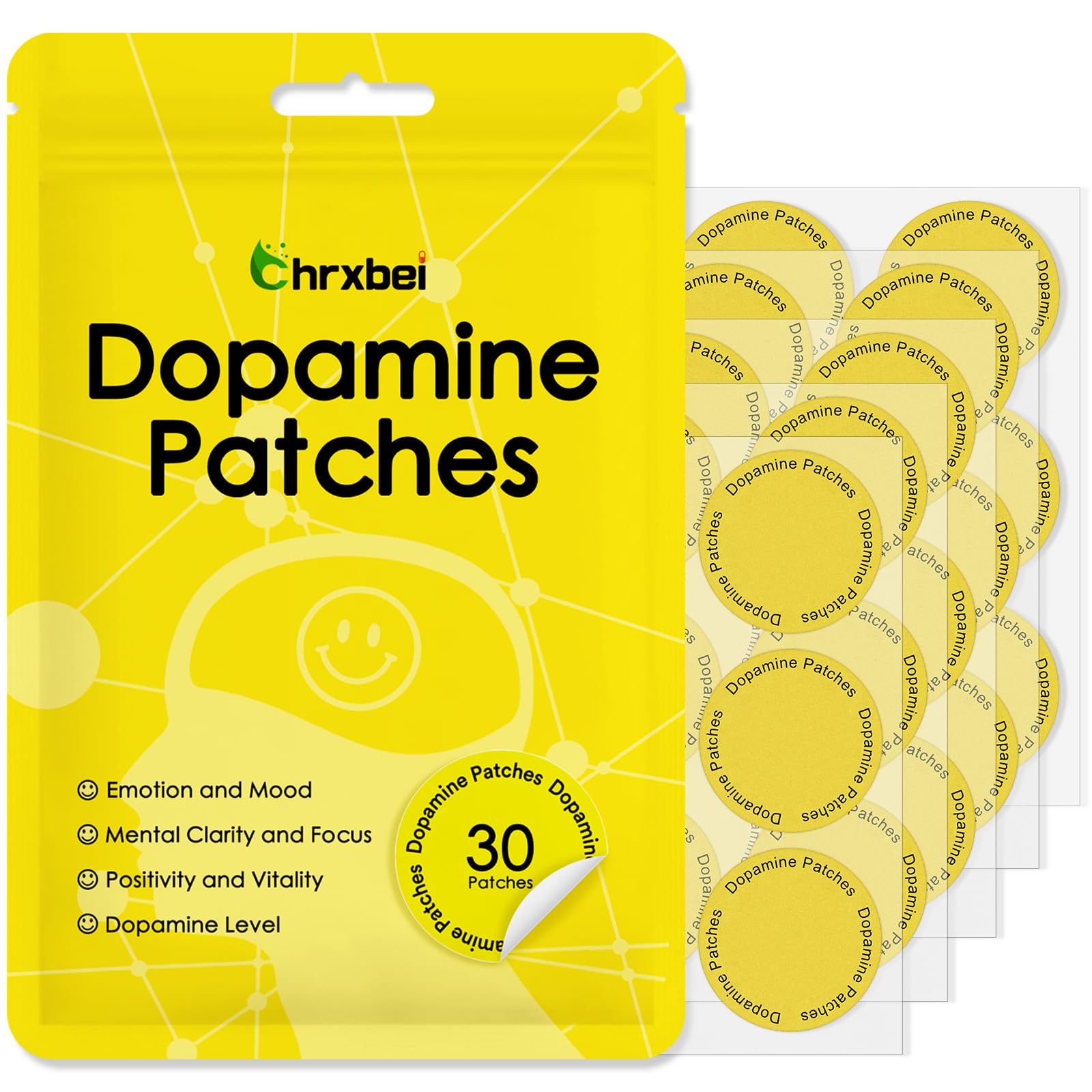 Chrxbei patch dopamine équilibre quotidien, action discrète et efficace.