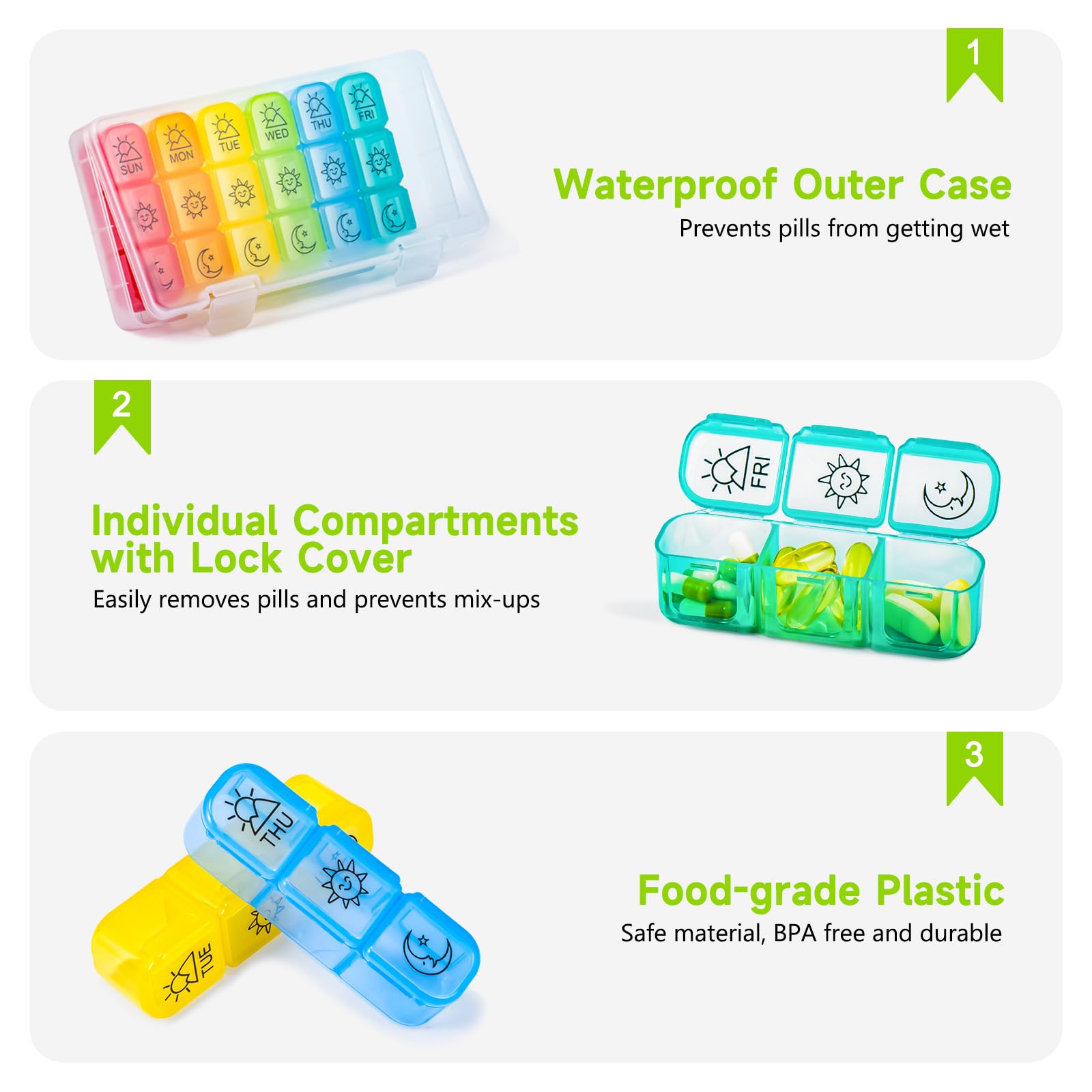 Chrxbei plastique sans BPA, matériau sûr