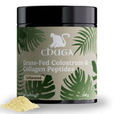 Chuga Shilajit – bouteille montrant colostrum et collagène pour peau et articulation.