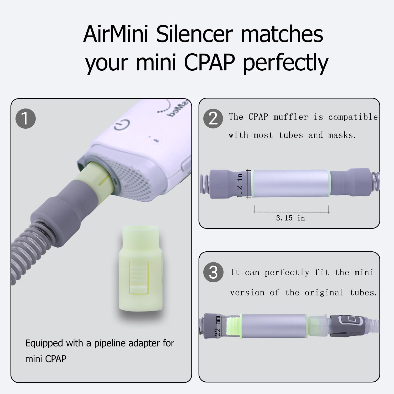CHZHWFDC CPAP adaptateur 22mm: compatibilité étendue avec divers tuyaux