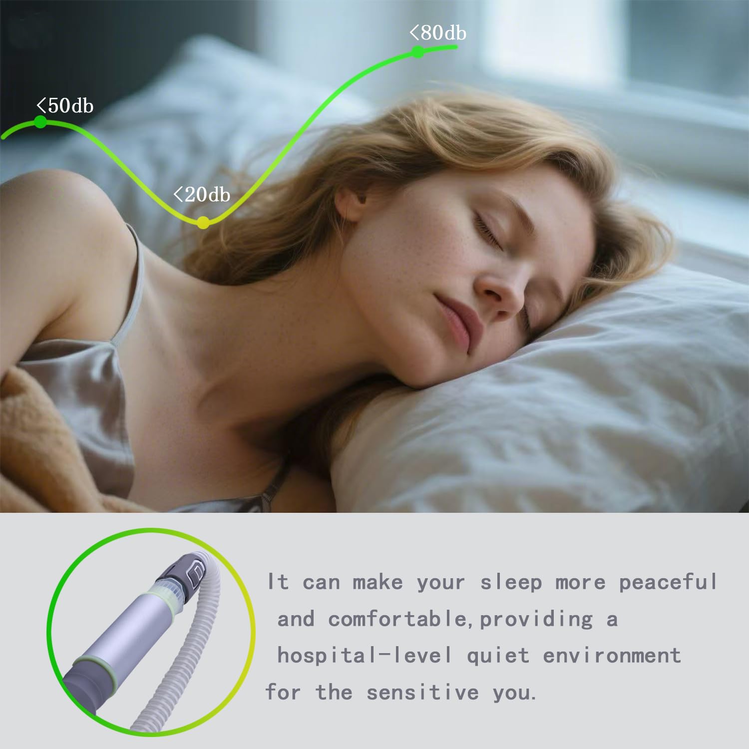 CHZHWFDC CPAP mousse absorbante: absorbe les vibrations pour un confort nocturne accru