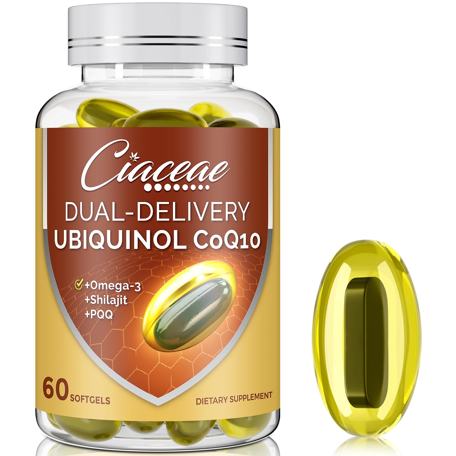 Ciaceae CoQ10 600 mg gélule molle, emballage pratique et facile à emporter.