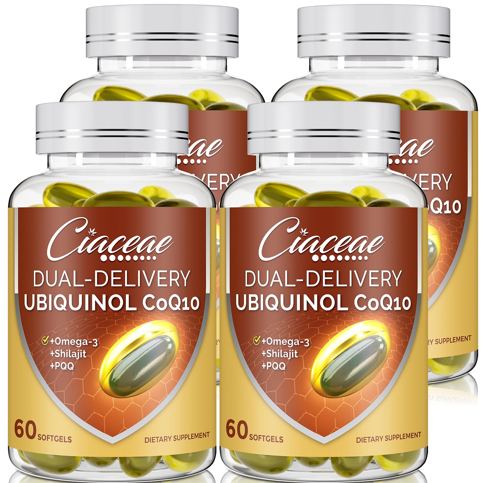 Ciaceae ubiquinol CoQ10 bouteille capsules, pour l'énergie et le bien-être quotidien