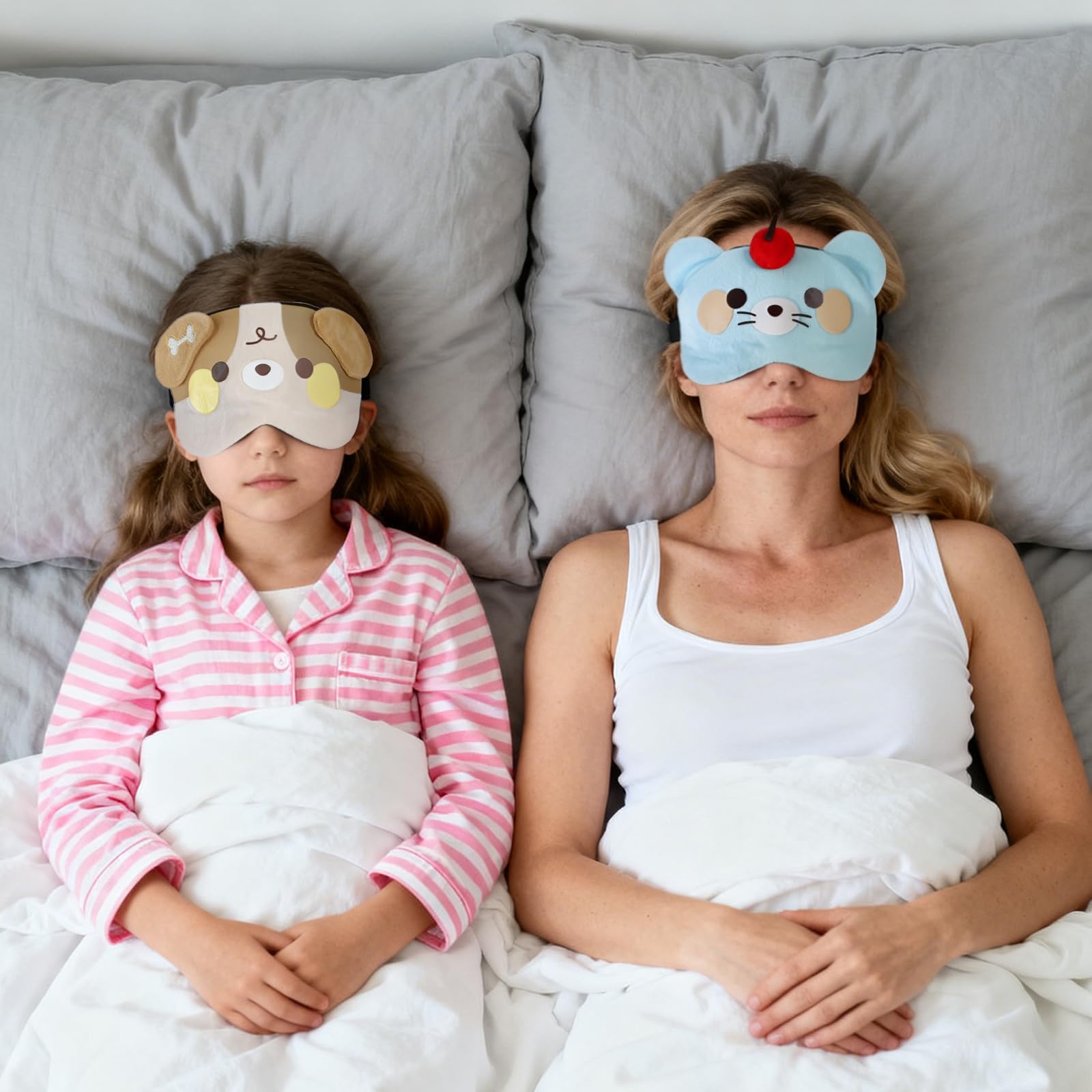 Cididu masque yeux lapin: tissu doux pour des nuits paisibles.