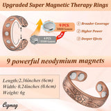 Bague Cigmag 9X prune avec taille ajustable facile à régler.