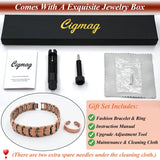 Bracelet cuivre Cigmag hypoallergenique sans nickel pour peau sensible.