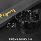 Cigmag bracelet magnétique design élégant pour homme, adaptable à toutes les occasions.