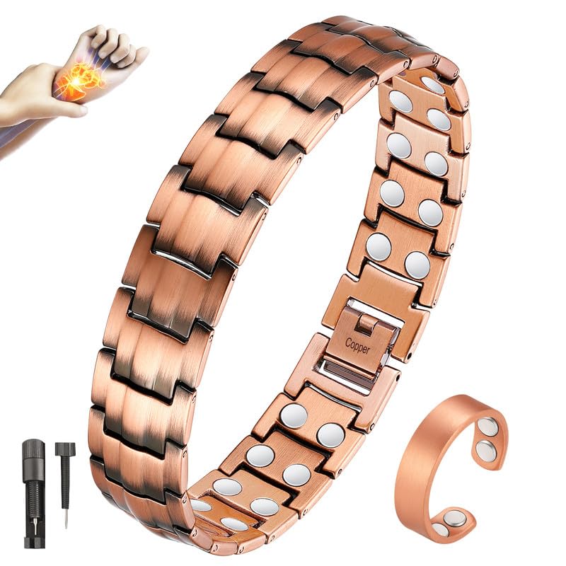 Cigmag bracelet magnétique pour poignet double-rangees, style quotidien.