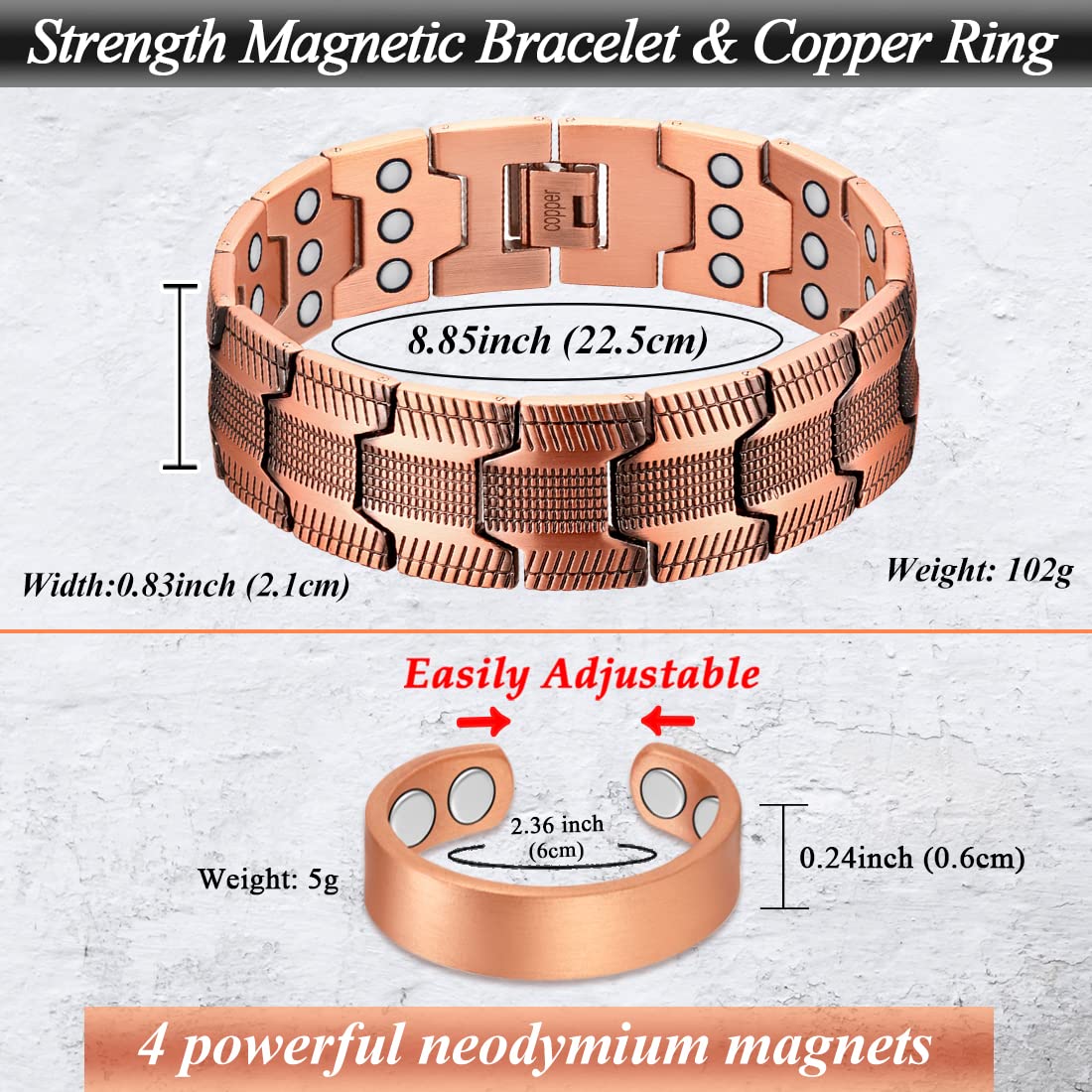 Coffret cadeau élégant contenant le bracelet magnétique Cigmag.