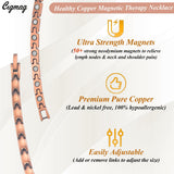 Cigmag collier cuivre finition brillante prévient l'oxydation et assure une brillance durable