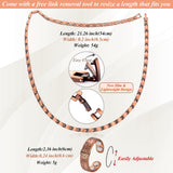 Cigmag collier cuivre longueur 54 cm ajustable pour tous les décolletés