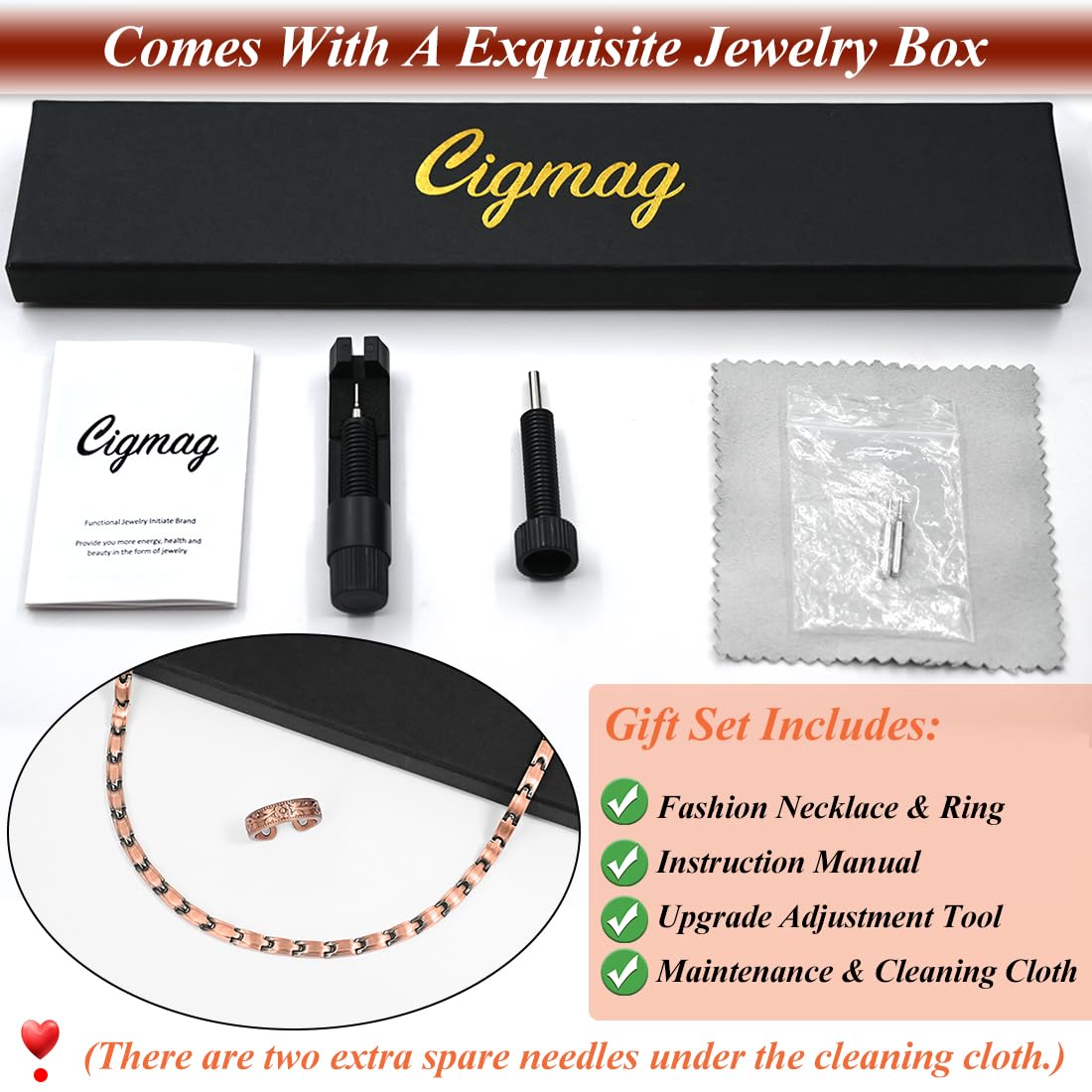 Cigmag collier cuivre silhouette épurée pour une allure chic