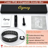 Finition vernie du bracelet cuivre Cigmag pour longue durabilité.