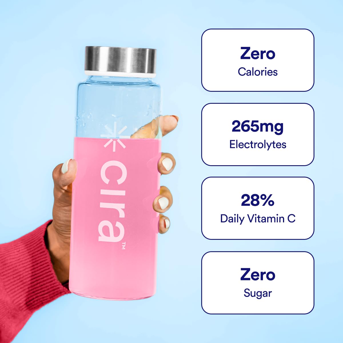 Poudre Cira Hydration se dissolvant facilement dans l’eau