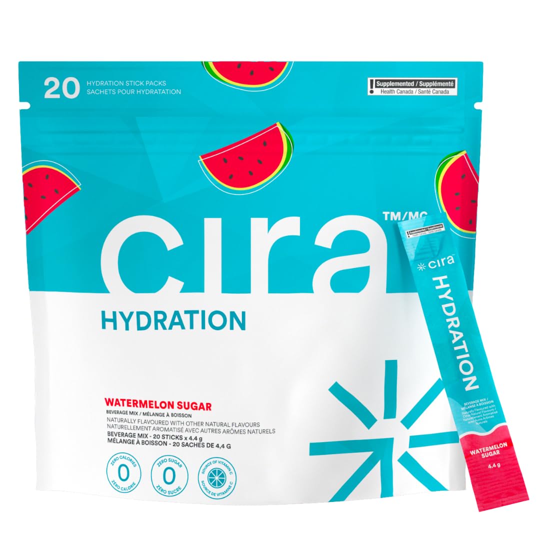 Cira Hydration Stick Pack ensemble, pratique à transporter pour rester hydraté en déplacement.
