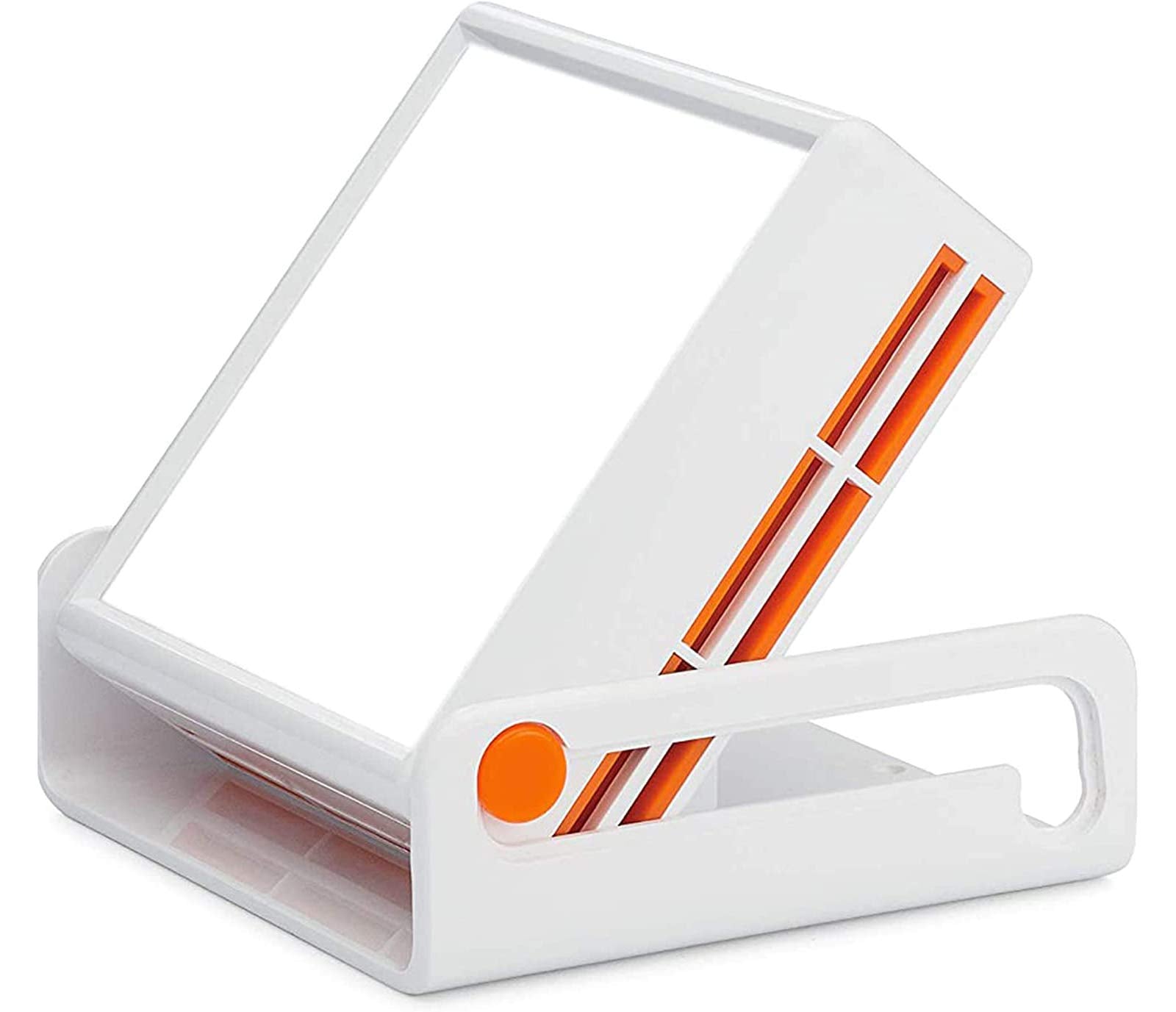 Luxy de Circadian Optics sur le bureau, lumière 10 000 lux pour énergie matinale.