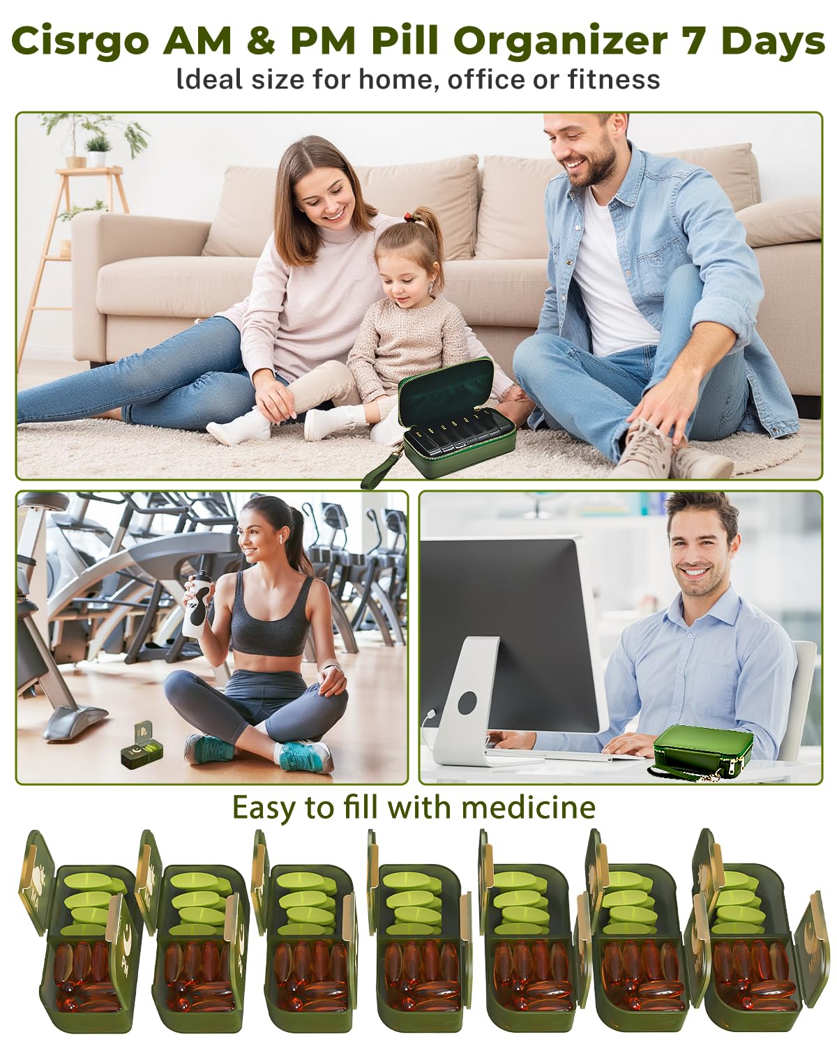 Capacité multi-doses adaptée pour capsules et comprimés