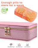 cisrgo etui pochette cosmétique rose dissimule les pilules en toute discrétion.