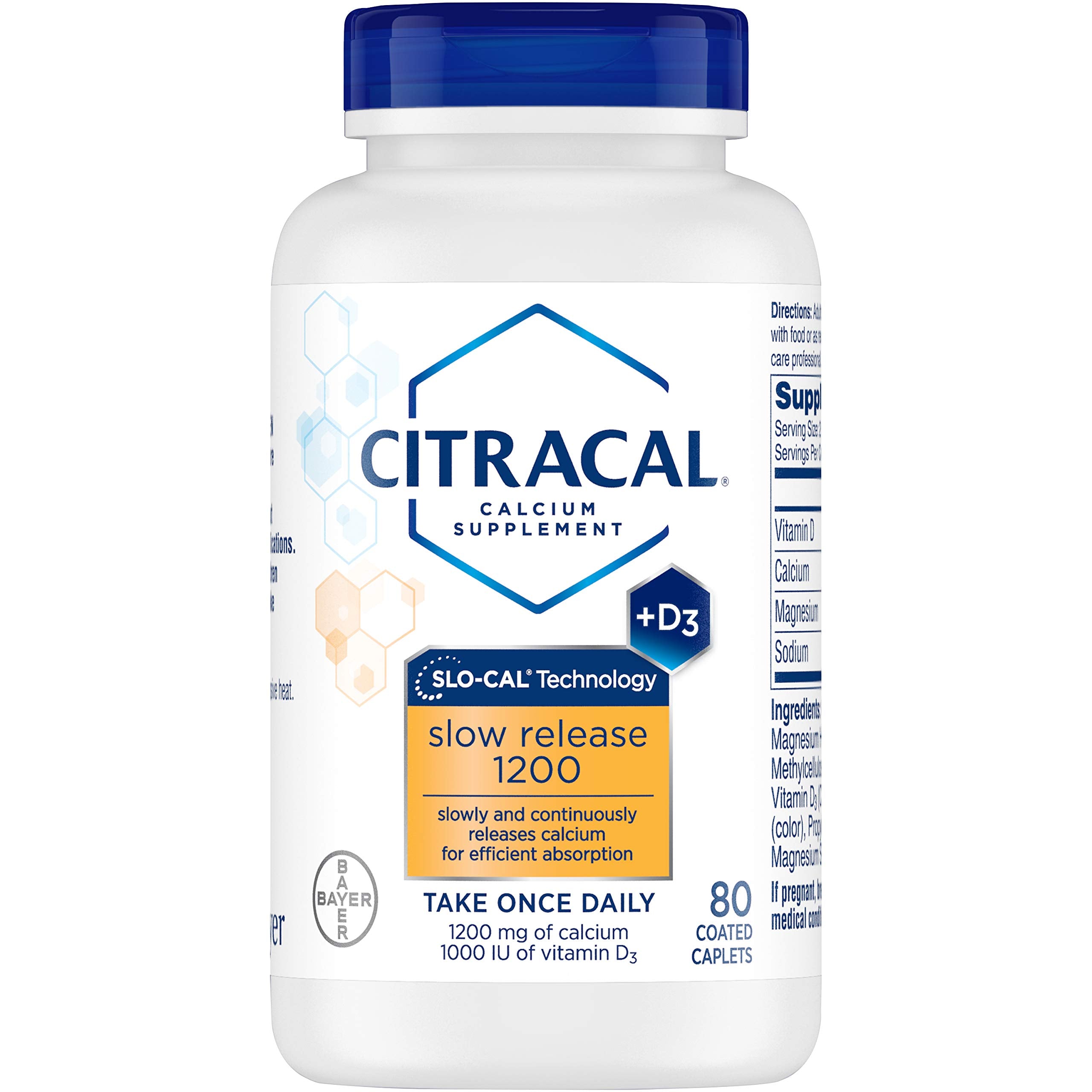 Citracal, dosage quotidien proposé par la tablette Citracal.