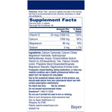 Citracal étiquette avec vitamine D3 indiquant l’usage quotidien.