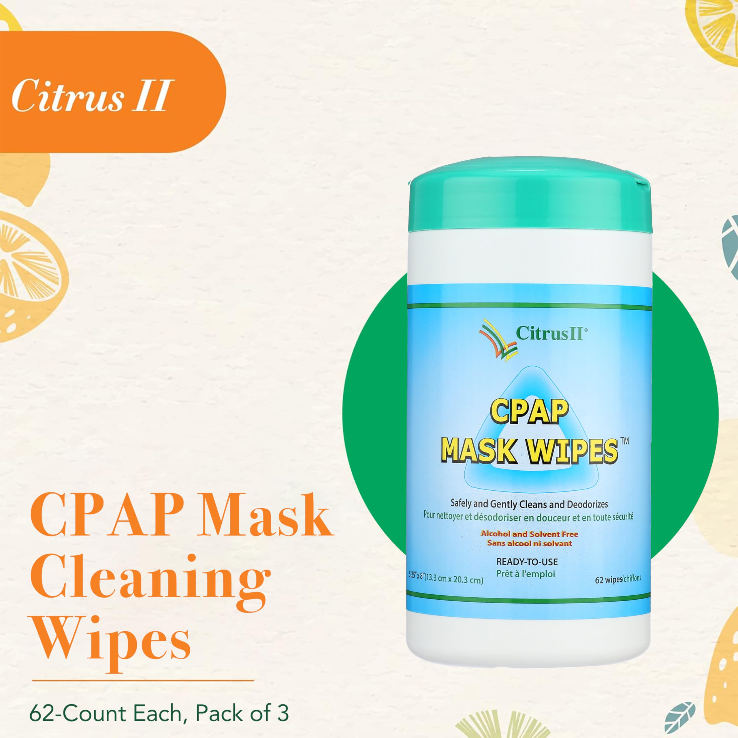 Formule naturelle Citrus II CPAP: nettoie sans abîmer le matériel.