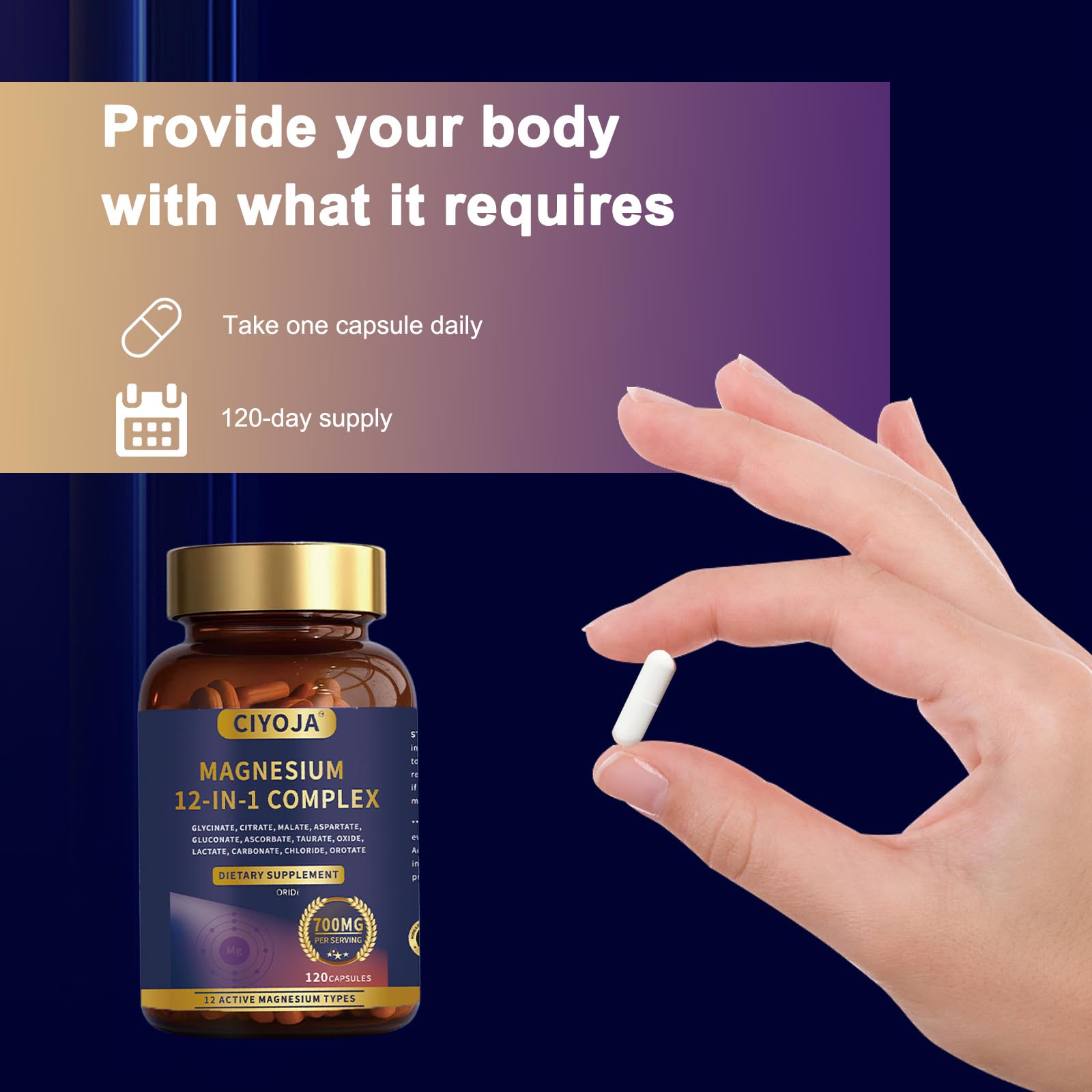 Capsules CIYOJA 12-en-1 favorisant le confort quotidien