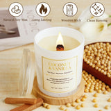 CJVIUS cire soja naturelle parfum coco vanille pour deco hivernale.