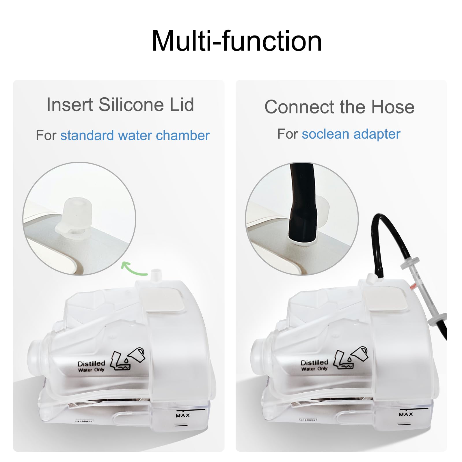 CKNET adaptateur connexion humidificateur AirSense11, montage rapide.