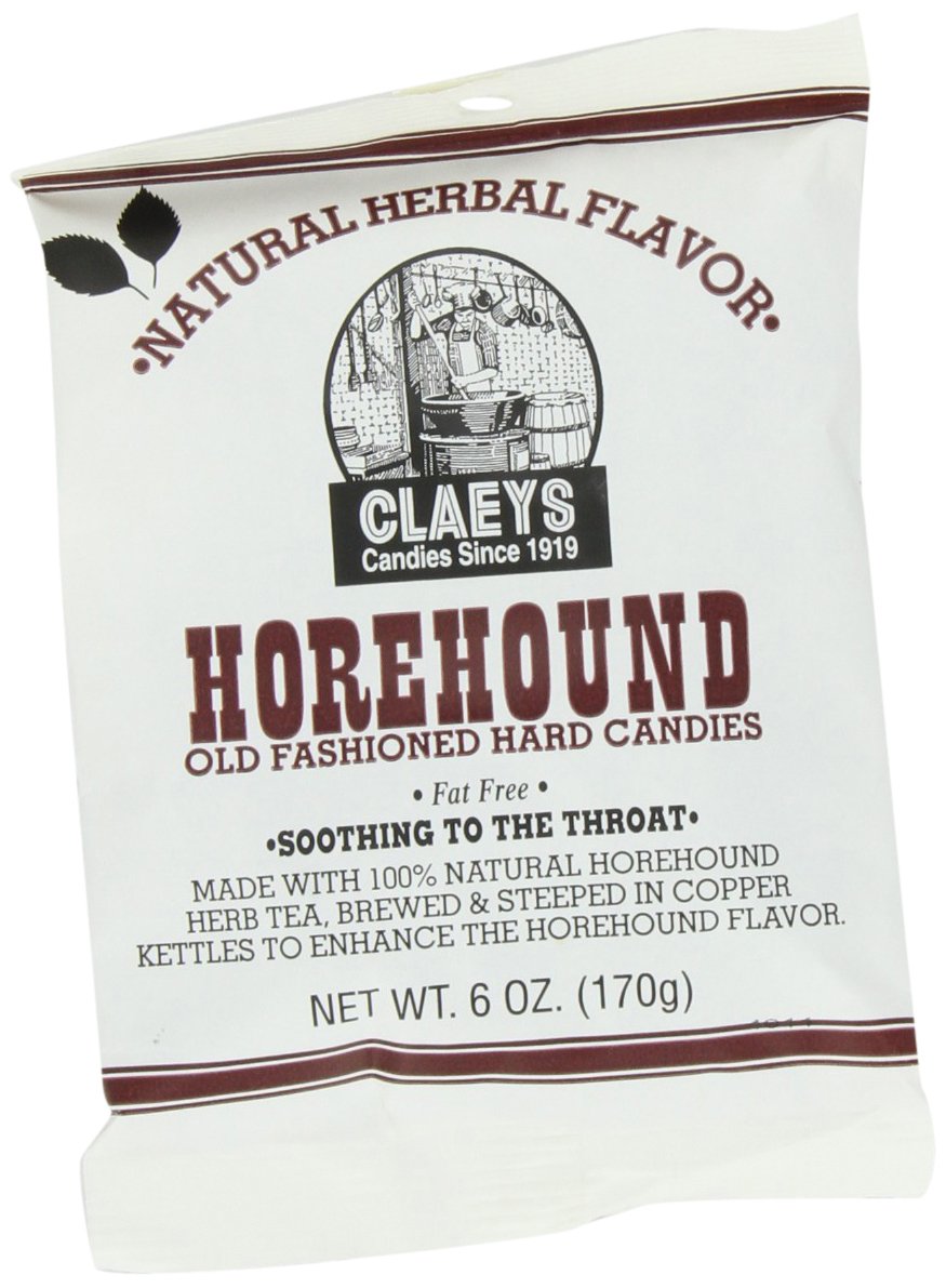 Boîte Claeys drops d'horehound, pack 12, pratique et naturelle.