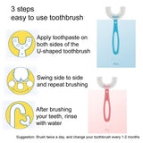 Claiol brosse dents enfant U rose et bleu; cadeau idéal pour apprendre.