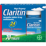 Claritin 24h – soulagement allergie sans somnolence pour adultes et enfants.