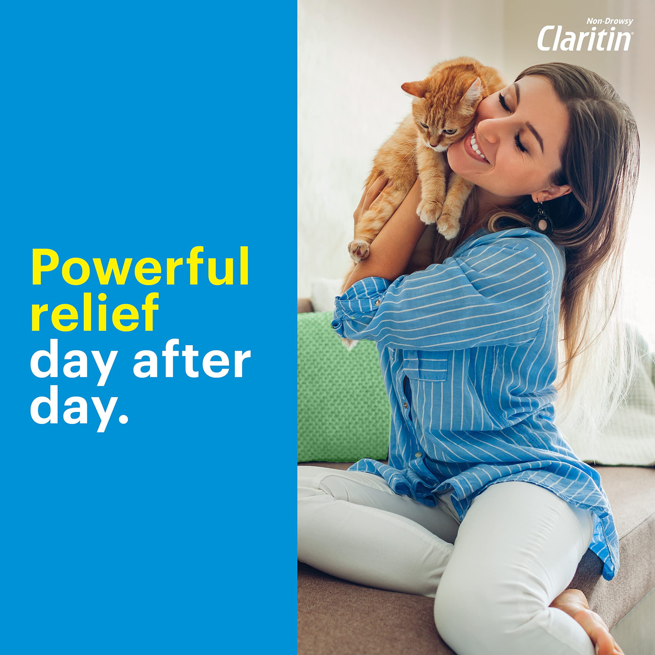 Claritin – visuel des symptômes allergiques et du soulagement potentiel.