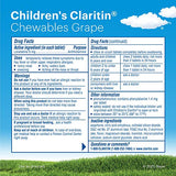 Usage quotidien prévu avec Claritin, dose adaptée à l'âge de l'enfant.