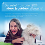 Claritin – emballage clair montrant le produit et son utilisation.