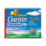 Claritin enfant, comprimés a croquer goût raisin, relief allergie 24 heures.