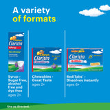 Saveur raisin Claritin Enfants, administration simple et agréable pour l’enfant.