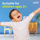Emballage coloré Claritin attire les enfants et facilite la prise.