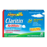 Claritin Junior RediTabs: paquet 30 comprimés pratique pour la famille.