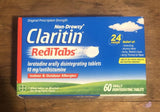 Claritin RediTabs 24h soulage les allergies en intérieur et extérieur.