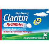 Claritin RediTabs tablette sans eau pour un soulagement allergique potentiel pendant 12 heures.