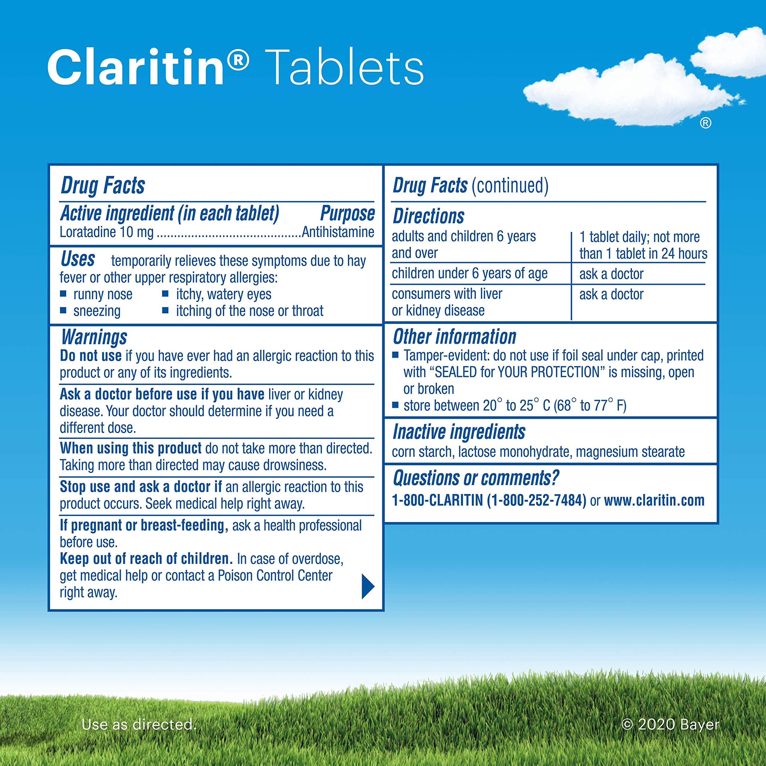 Claritin – présentation sans somnolence adaptée aux activités quotidiennes.