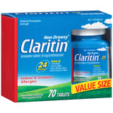 Claritin tablettes loratadine 24h soulagement intérieur et extérieur des allergies