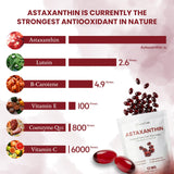 ClarityMD Astaxanthin : santé visuelle potentielle pour les yeux et la fatigue oculaire.