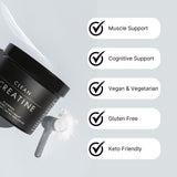 Étiquette certifiée NSF sur CLEAN Créatine, assurance qualité et traçabilité.