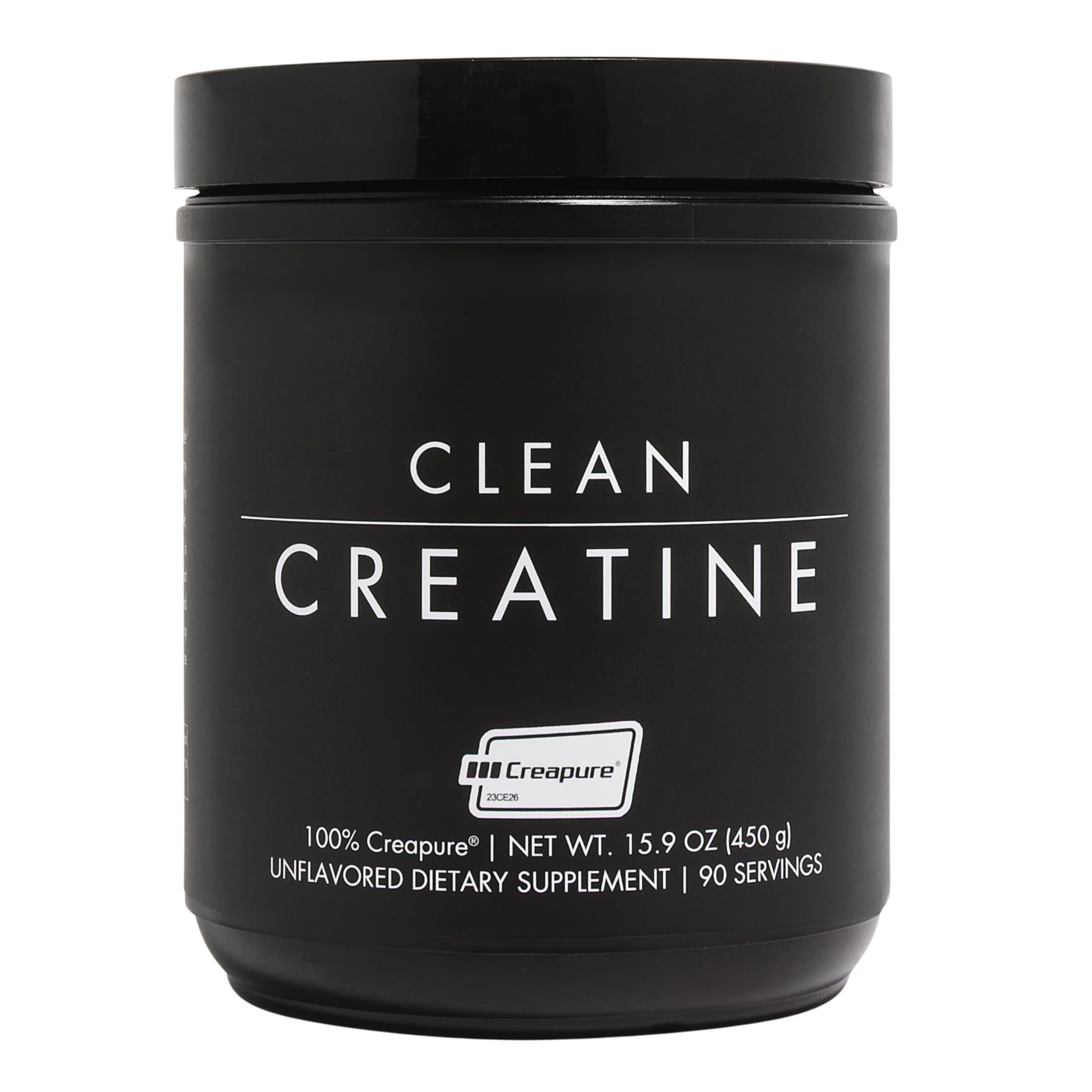 CLEAN Créatine Creapure en poudre non aromatisée, pure et prête à mélanger pour l’entraînement.