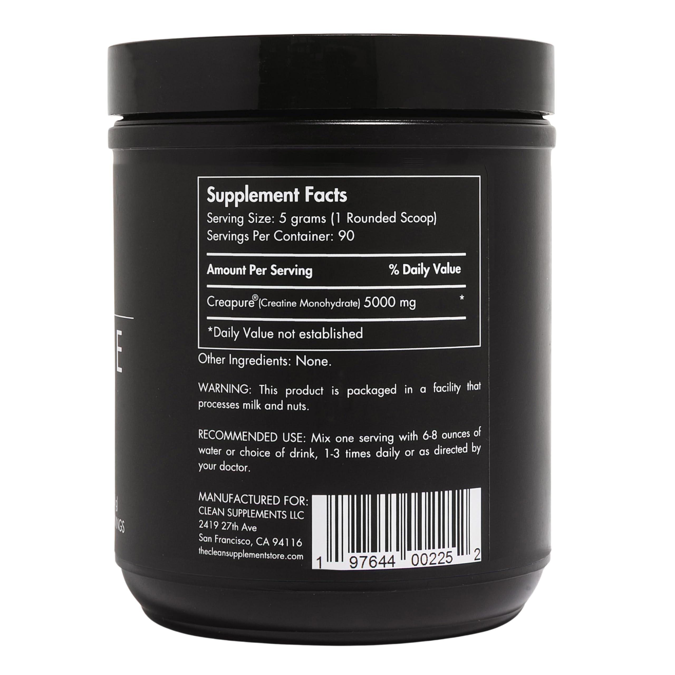 Doseur pratique pour mesurer CLEAN Créatine, précision et simplicité.