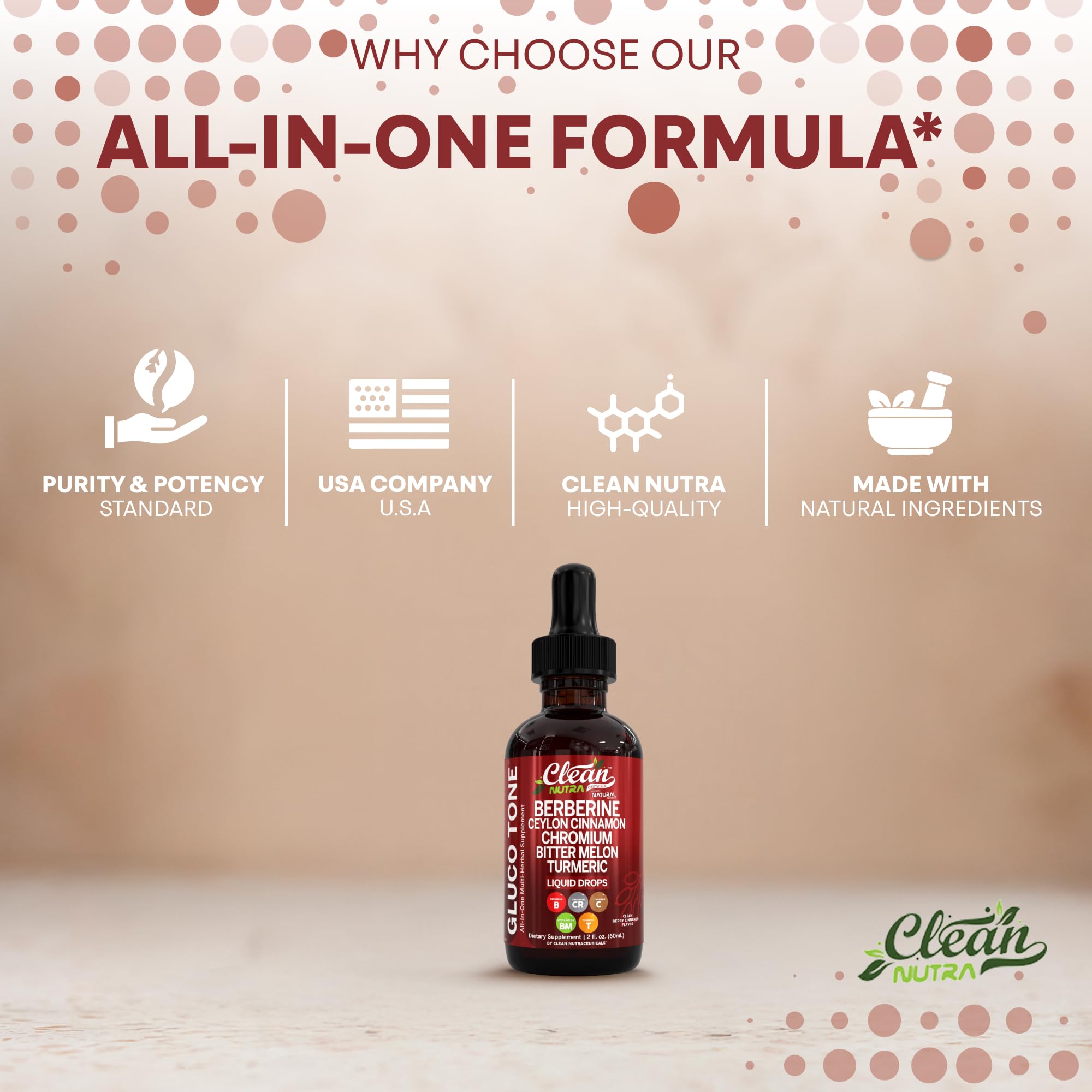 Vinaigre de cidre de pomme Clean Nutra, intégré, support digestif et énergie douce.