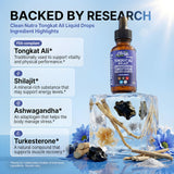Gouttes Ashwagandha Clean Nutra, équilibre et calme potentiels.